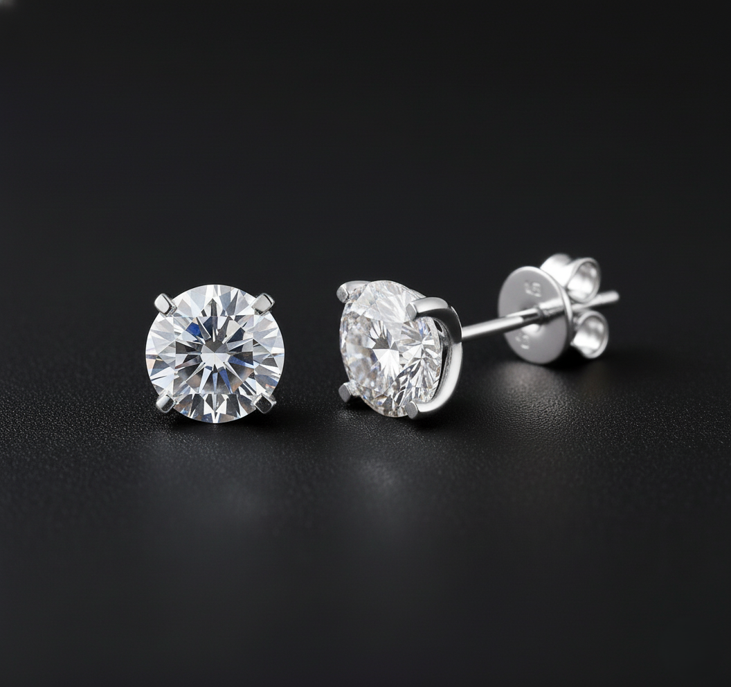 NoName - Solitaire Stud Earrings