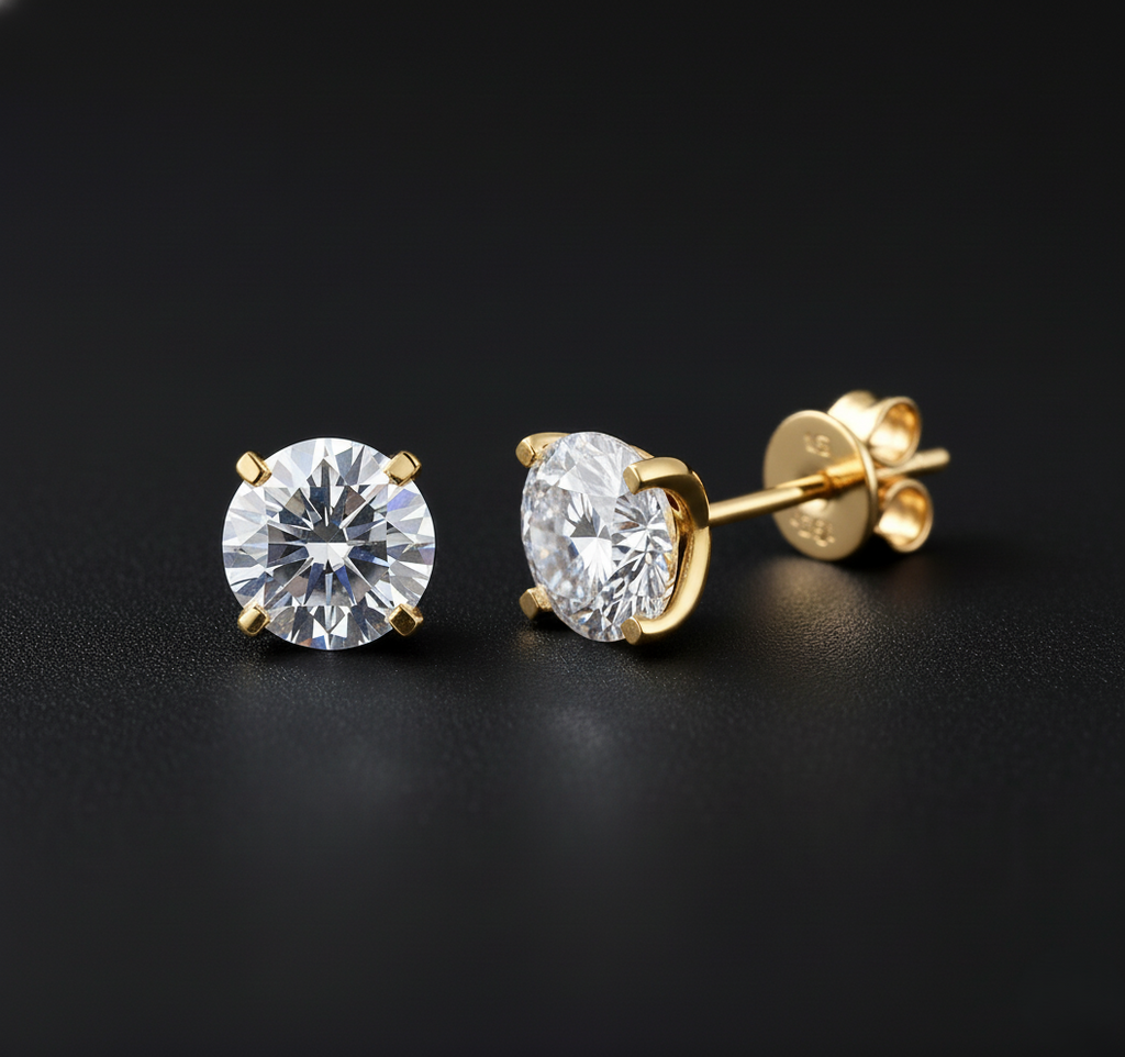 NoName - Solitaire Stud Earrings